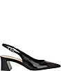 Guess Sinya Patent Block Heel Slingback Pumps - Image 2