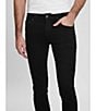 Color:Black - Image 1 - Slim-Fit Tapered Jeans