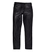 Color:Lash Out Black - Image 2 - Slim-Fit Tapered-Leg Destructed Jeans