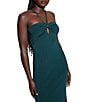 Guess Sofie Halter Neck Mirage Midi Dress, Color:Open Green - Image 3