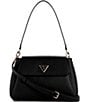 Guess Sora Girlfriend Flap Shoulder Bag, Color:Black - Image 1