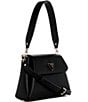 Guess Sora Girlfriend Flap Shoulder Bag, Color:Black - Image 4