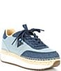 Color:Denim Blue - Image 1 - Stefen Denim Platform Espradrille Sneakers
