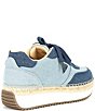 Color:Denim Blue - Image 2 - Stefen Denim Platform Espradrille Sneakers
