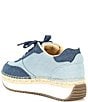 Color:Denim Blue - Image 3 - Stefen Denim Platform Espradrille Sneakers