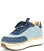 Color:Denim Blue - Image 4 - Stefen Denim Platform Espradrille Sneakers