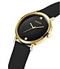 Guess Men's Supernova Polished Gold Tone Buckle Closure Watch - Image 4
