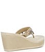 Guess Sutton Charm Logo Wedge Platform Thong Sandals - Image 2