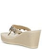 Guess Sutton Charm Logo Wedge Platform Thong Sandals - Image 3