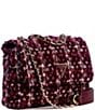 Guess Tali Burgundy Mini Convertible Crossbody Flap Bag, Color:Burgundy - Image 4