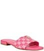 Color:Fuchsia/Multi - Image 1 - Tamed Checked Flat Sandals