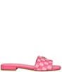 Color:Fuchsia/Multi - Image 2 - Tamed Checked Flat Sandals