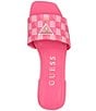Color:Fuchsia/Multi - Image 4 - Tamed Checked Flat Sandals