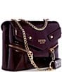 Guess Trissa Convertible Crossbody Bag, Color:Burgundy - Image 4