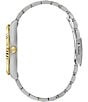 Guess Unisex Conn Analog Two Tone Stainless Steel Bracelet Watch, Color:Two Tone/Green - Image 2
