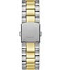 Guess Unisex Conn Analog Two Tone Stainless Steel Bracelet Watch, Color:Two Tone/Green - Image 3