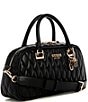 Guess Valla Small Quilted Satchel Bag, Color:Black - Image 4