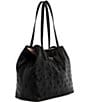 Guess Vikky Signature Logo 2 In 1 Tote Bag, Color:Black Logo - Image 4