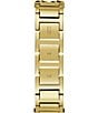 Color:Gold - Image 3 - Women's Analog Rectangular Case Gold Tone Stainless Steel Bracelet Watch