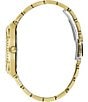 Color:Gold - Image 2 - Women's Cosmo Analog Crystal Gold Tone Stainless Steel Bracelet Watch