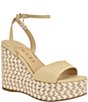 Guess Women's Everly Raffia Espadrille Wedge Sandals - Image 1