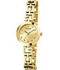 Color:Gold - Image 4 - Women's Lady Analog Gold Tone Stainless Steel Bracelet Watch