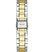 Color:Two Tone/Green - Image 3 - Unisex Luna Analog Two Tone Stainless Steel Bracelet Watch