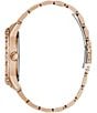 Color:Rose Gold - Image 2 - Women's Multifunction Rose Gold Glitz Stainless Steel Bracelet Watch