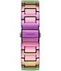 Color:Purple - Image 3 - Women's Purple Glitz Stainless Steel Multi-Function Watch