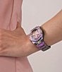 Color:Oil Slick - Image 5 - Women's Quartz Analog Oil Slick Stainless Steel Bracelet Watch