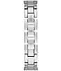 Color:Silver - Image 3 - Women's Quartz Analog Silver Stainless Steel Glitz Bracelet Watch