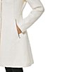 Color:Ivory - Image 5 - Wool Blend Shawl Collar Single Breasted Long Sleeve Cozy Coat