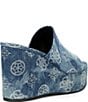Color:Denim Blue - Image 2 - Yenise4 Denim Platform Wedge Sandals