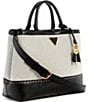 Color:Black - Image 4 - Zabry Girlfriend Canvas Satchel Bag