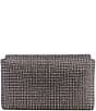 Guess Zalina Flap Rhinestone Mesh Clutch, Color:Silver - Image 2