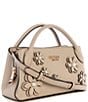 Guess Zaria Small Girlfriend Floral Satchel Bag, Color:Sit Taupe - Image 4