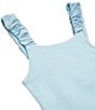 Habitual Big Girls Sleeveless Tank Top & Matching Skirt Set, Color:Light Blue - Image 3
