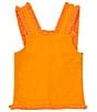 Color:Orange - Image 1 - Big Girls 7-16 Fringe Tank Top