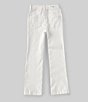 Color:Off White - Image 2 - Big Girls 7-16 Full Length Stretch Twill Flare Pant