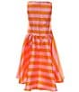 Color:Stripe - Image 2 - Big Girls 7-16 Hi-Low Stripe Midi Dress