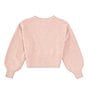 Color:Dark Pink - Image 2 - Big Girls 7-16 Long-Sleeve Tassel-Accented Sweater