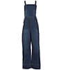 Habitual Big Girls Sleeveless Braided-Strap Bootcut Denim Jumpsuit, Color:Indigo - Image 1