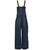 Habitual Big Girls Sleeveless Braided-Strap Bootcut Denim Jumpsuit, Color:Indigo - Image 2