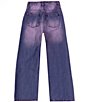 Color:Purple - Image 2 - Big Girls 7-16 Wide Leg Purple Pants