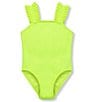 Color:Yellow - Image 1 - Little Girls 2T-6 So Fantasy One-Piece Swimsuit