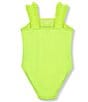 Color:Yellow - Image 2 - Little Girls 2T-6 So Fantasy One-Piece Swimsuit