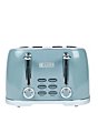 Color:Blue - Image 1 - Brighton 4 Slice Toaster Stainless Steel Wide Slot with Removable Crumb Tray and Control Settings