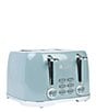 Color:Blue - Image 2 - Brighton 4 Slice Toaster Stainless Steel Wide Slot with Removable Crumb Tray and Control Settings
