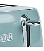 Color:Blue - Image 6 - Brighton 4 Slice Toaster Stainless Steel Wide Slot with Removable Crumb Tray and Control Settings