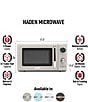 Haden Countertop Compact Retro Microwave Oven - Image 3